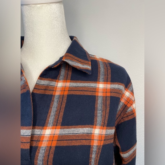 Uniqlo Pullover Plaid Flannel Shirt EUC Size Small - Picture 3 of 8